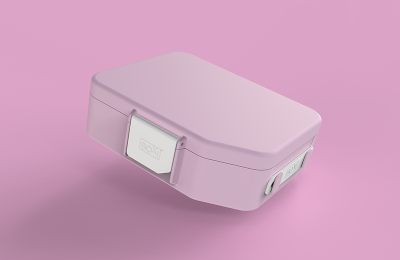 Boxi Cool Lunchbox with ice panel - 'Strawberry'